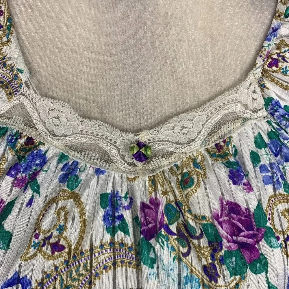 Intimate Options Vintage Nightgown Floral‎ Paisley Grandmacore No Size Tag (L)